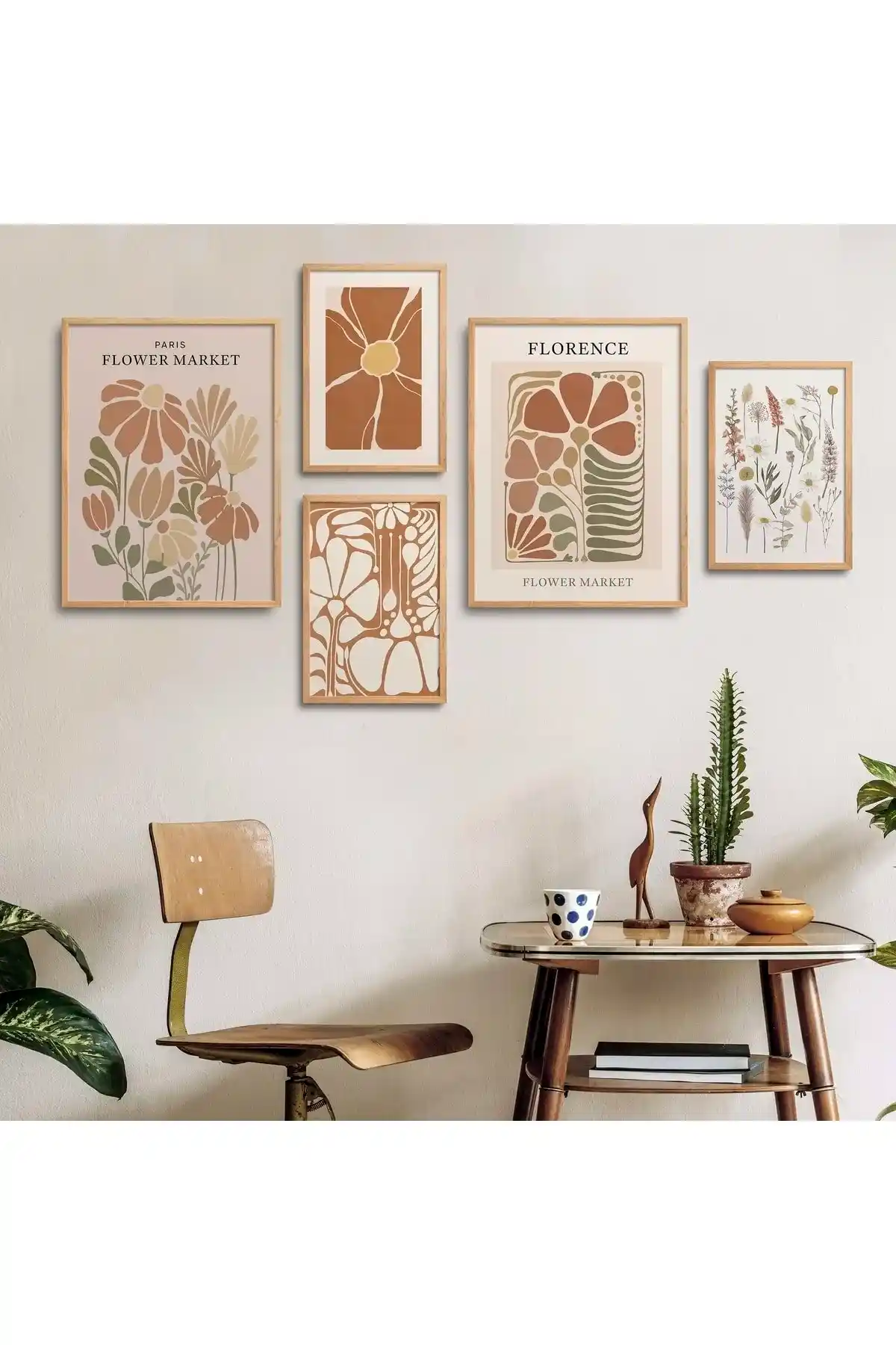 Doğal Ahşap Çerçeveli Tablo Setleri ile İç Mekân Dekorasyonunda Şıklık ve Dayanıklılık