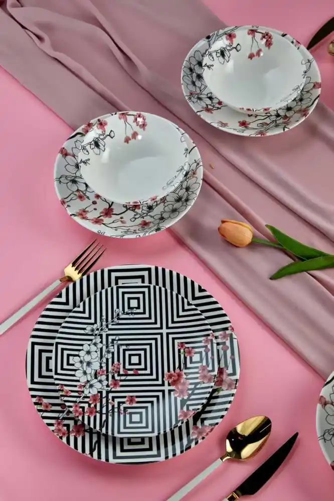 Doğal Malzemelerden Üretilen Çiçek Motifli Yemek Takımları: Estetik ve Sağlık Duyarlı Seçenekler