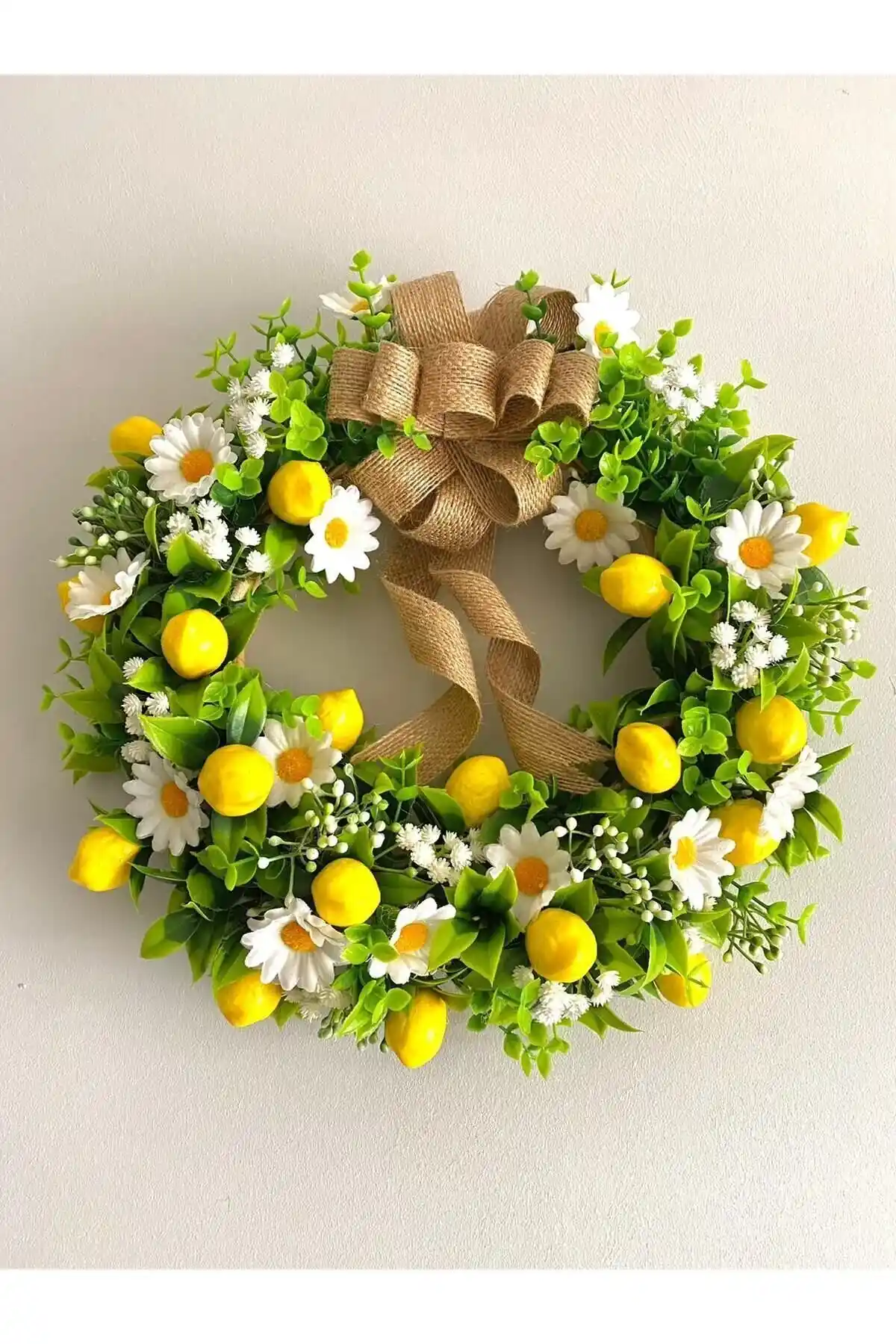 El Yapımı Limon Temalı Kapı Süsü: Doğal ve Sıcak Atmosfer Yaratıcı Dekorasyon Önerisi