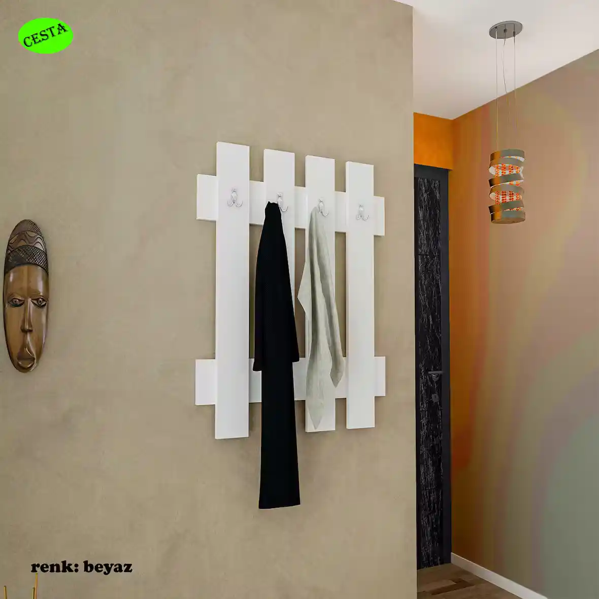 Ev Dekorasyonunda Fonksiyonellik ve Estetik Sağlayan Duvar Askılıkları ve Portmanto Modelleri