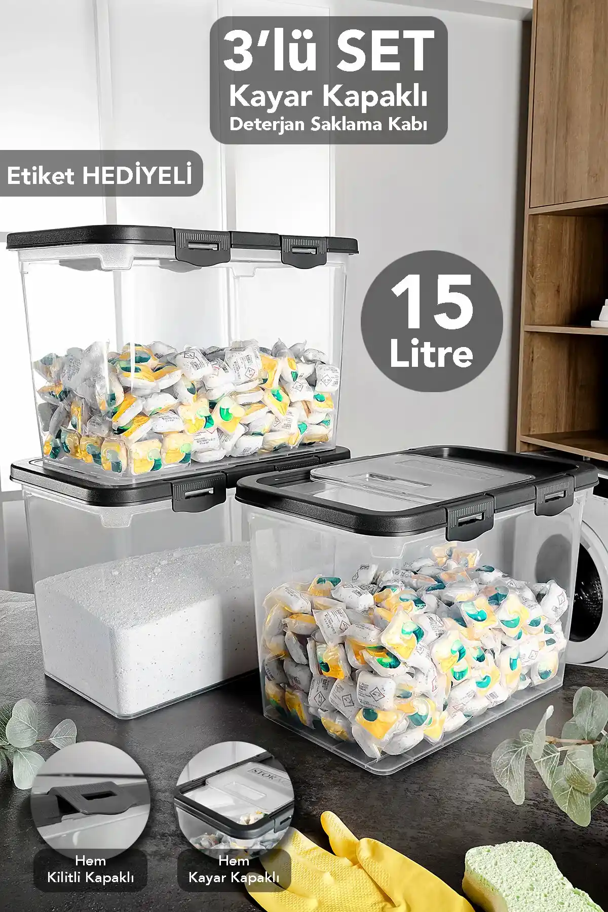 Evde Düzen ve Hijyen İçin Deterjan Saklama Kovaları ve Çok Amaçlı Depolama Çözümleri