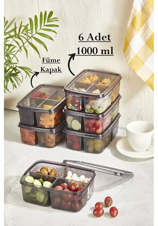 Füme Renkli Mutfak Saklama Kapları: Estetik ve Pratik Çözümler