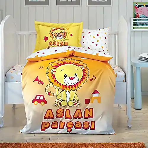 Galatasaray Aslan Baskılı Lisanslı Nevresimler: Kulüp Tutkusunu Yansıtan Yatak Dekorasyonu