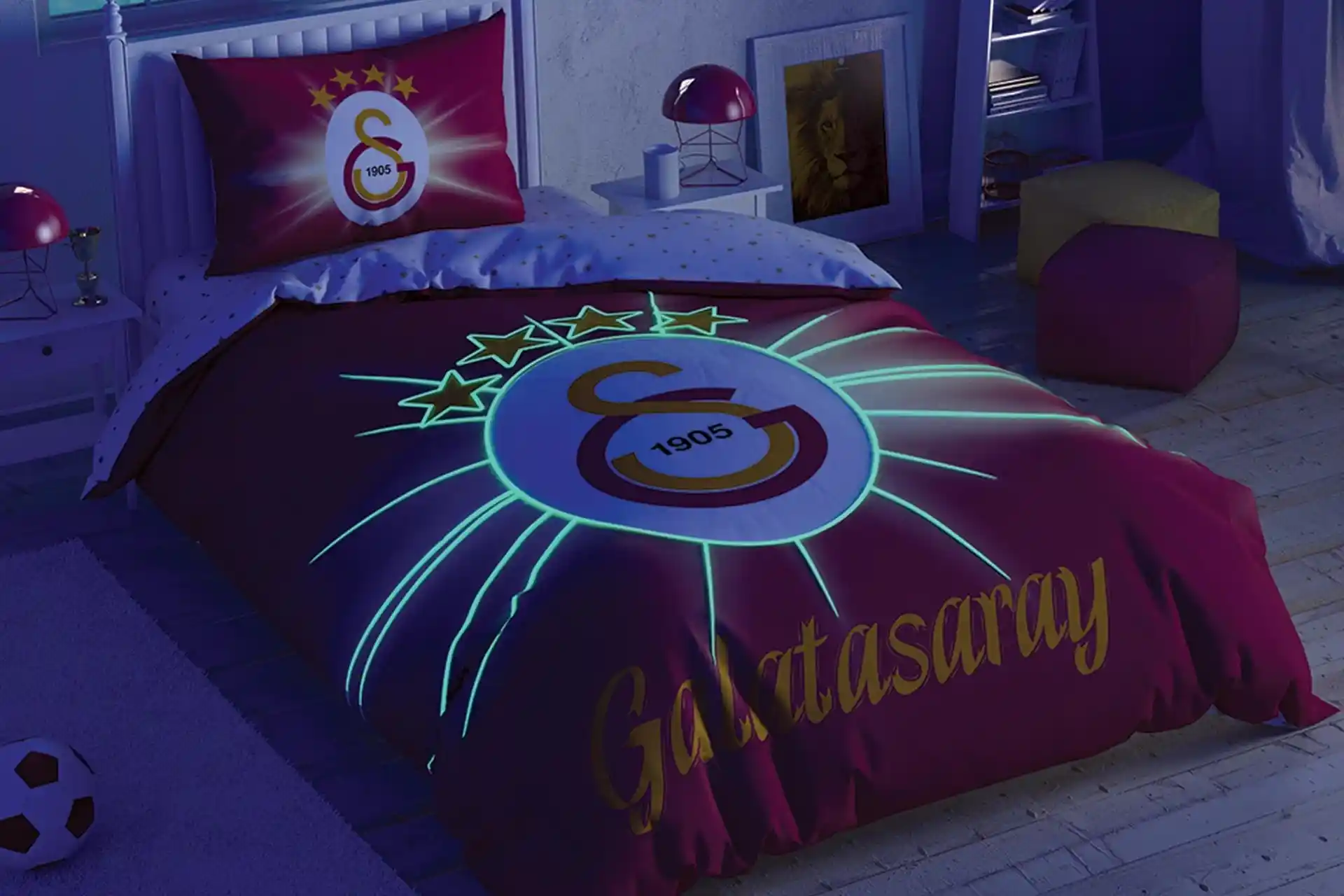 Galatasaray Temalı Pamuk Nevresim Takımı: Konfor ve Şıklık Sunan Tasarım