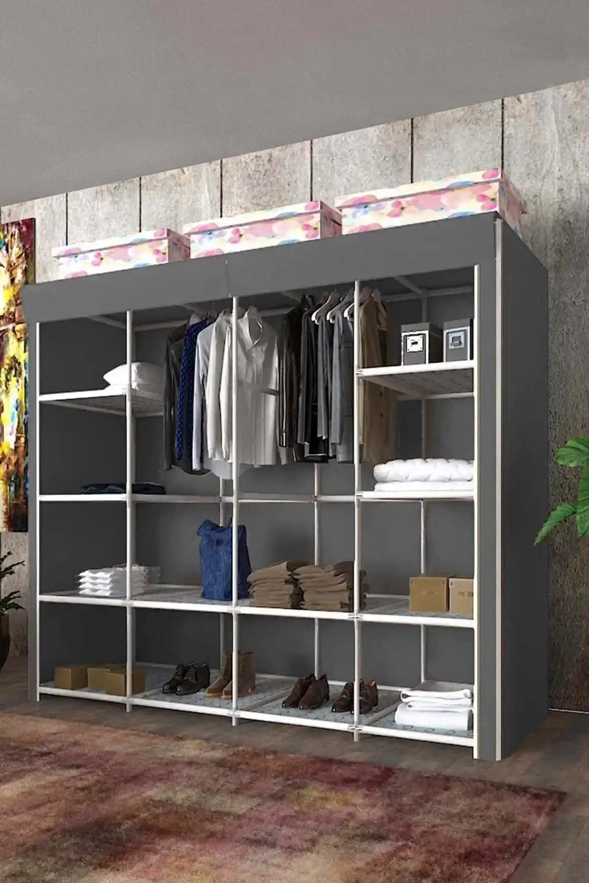 Geniş Hacimli Kumaş Dolaplar ile Ev Dekorasyonunda Pratik ve Estetik Çözümler