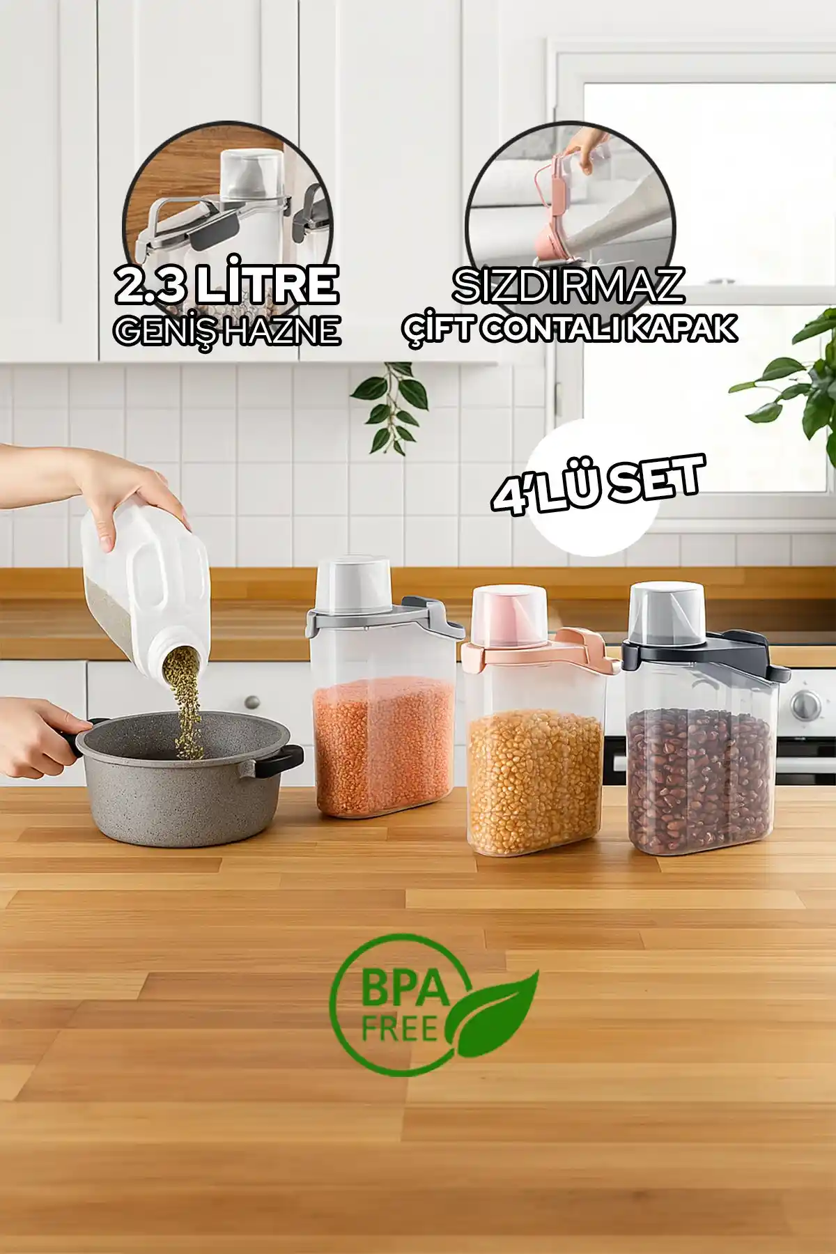 Geniş Hacimli Saklama Kabı Setleri ile Mutfakta Pratik ve Güvenilir Çözümler