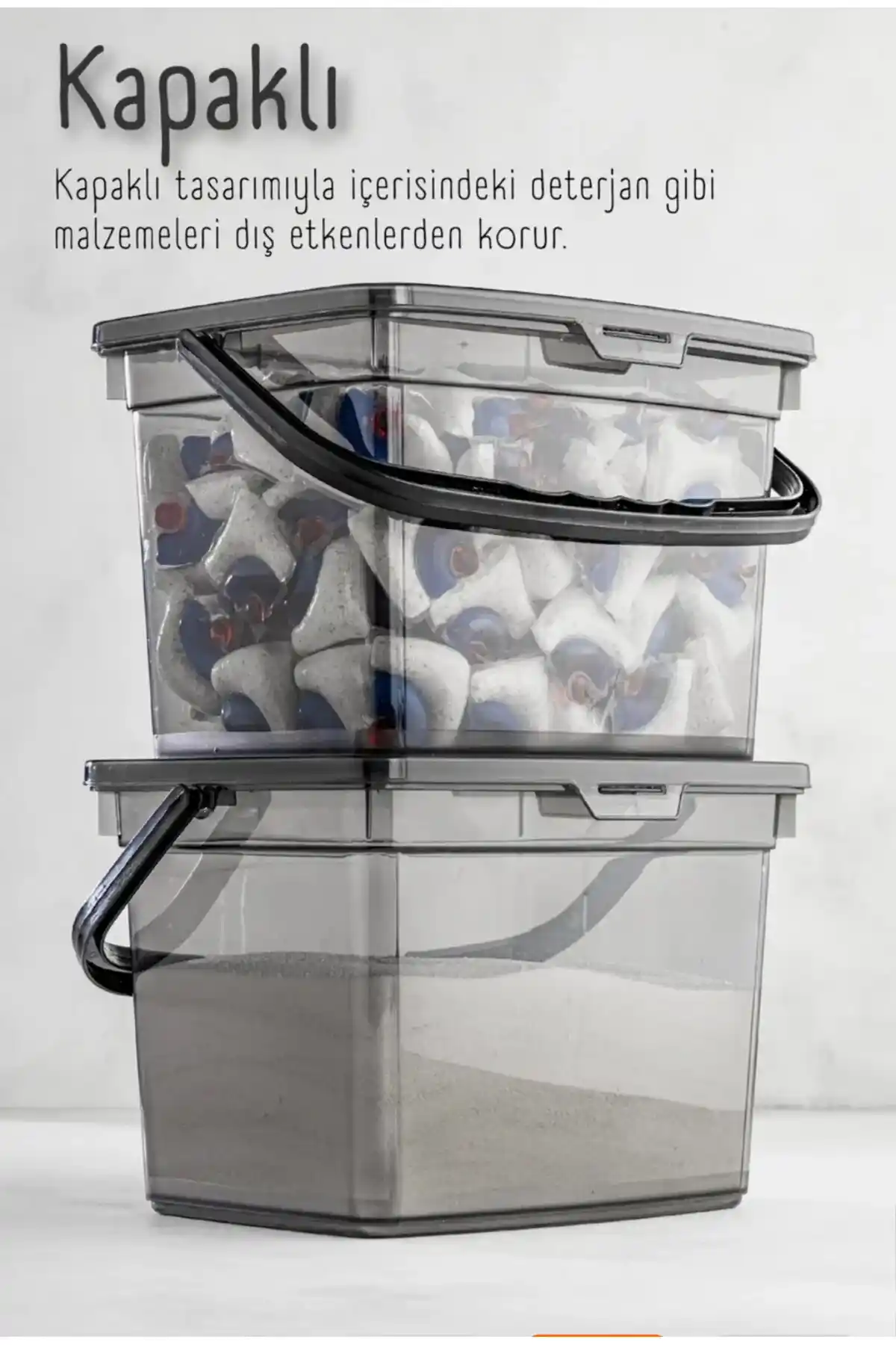 Geniş Kapasiteli Toz Deterjan Saklama Kabı: Dayanıklı ve Kullanışlı Depolama Çözümü