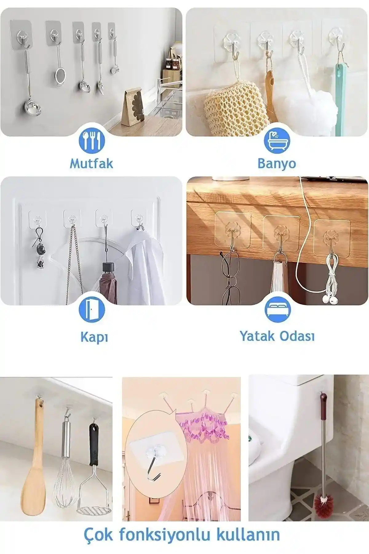 Güçlü ve Kolay Yapışan Banyo Askısı Sepetleri ile Pratik ve Şık Düzen Çözümleri