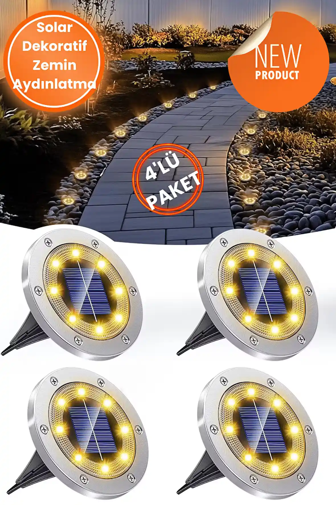 Güneş Enerjili Kazıklı Bahçe ve Zemin Aydınlatması: Sürdürülebilir ve Estetik Çözüm