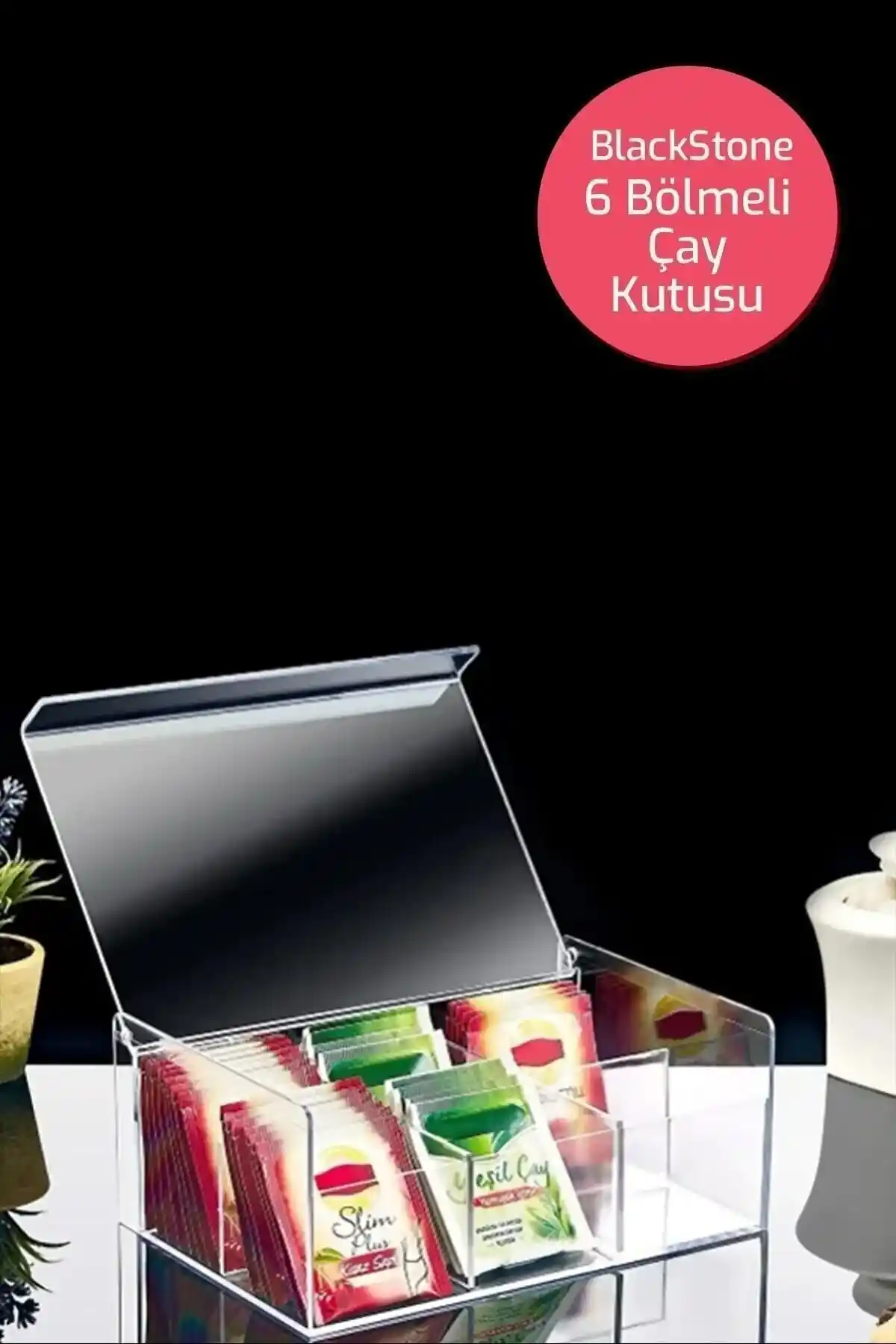 Hanedan Home Akryl Mutfak Çay Kutusu Modern ve İşlevsel Tasarımıyla Dikkat Çekiyor