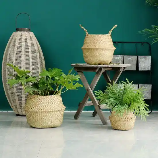 Hasır Sepetler ile Çiçek Saksılarında Estetik ve Fonksiyonellik Sağlama Rehberi