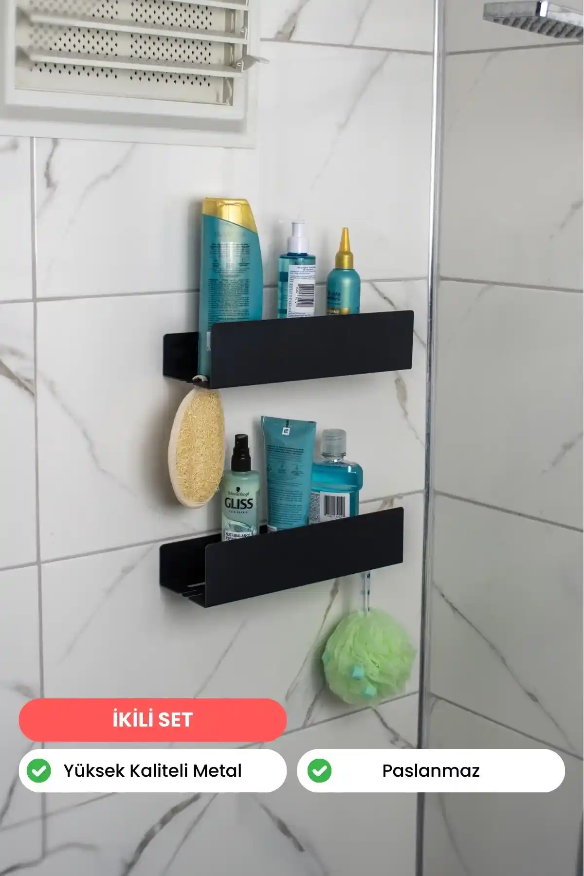 İki Parçalı Banyo Rafı Setleri ile Fonksiyonellik ve Estetiği Bir Arada Yakala