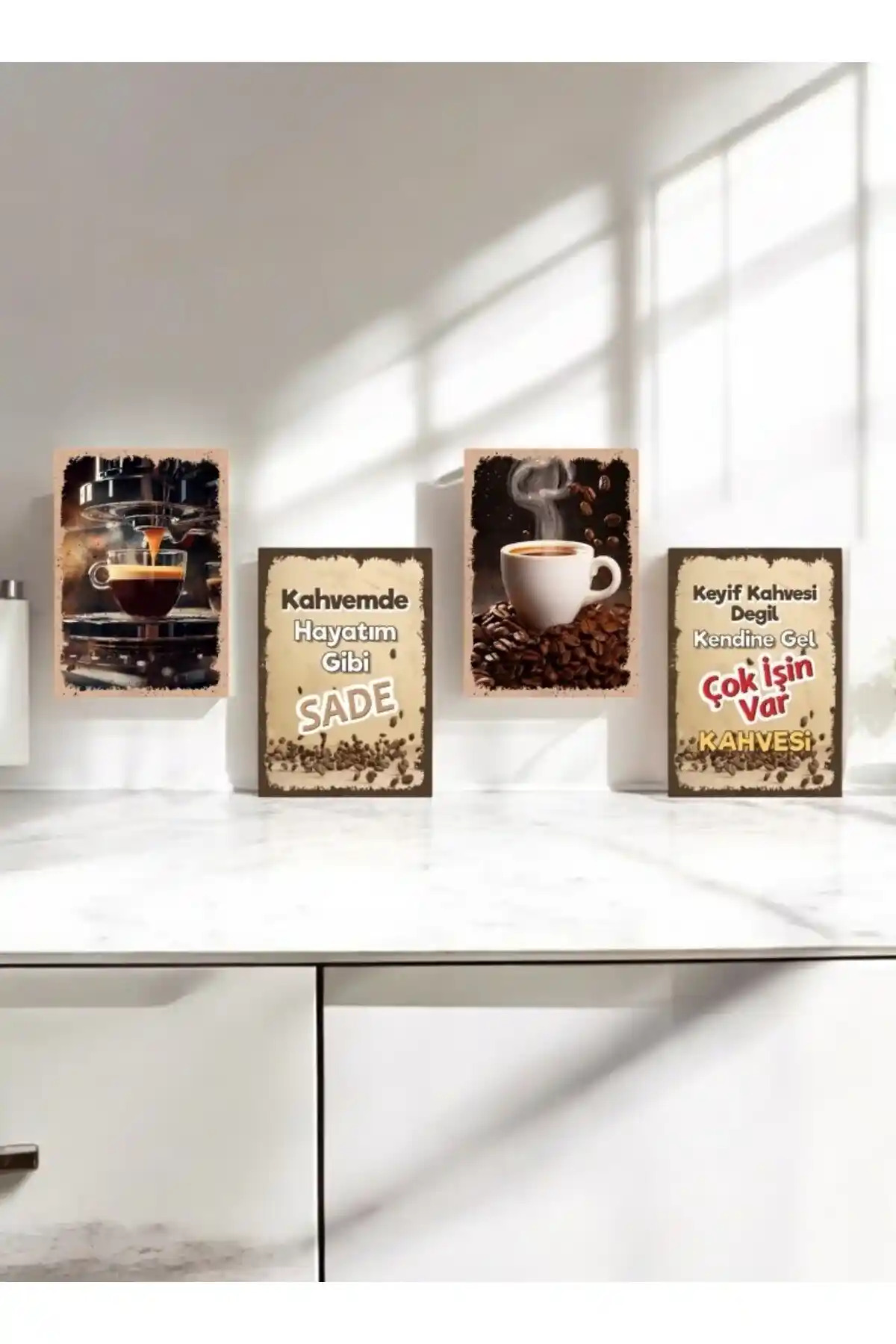 Kahve Köşesi Dekorasyonunda Dekoratif Tablo Seçimi ve Uyumlu Unsurlar