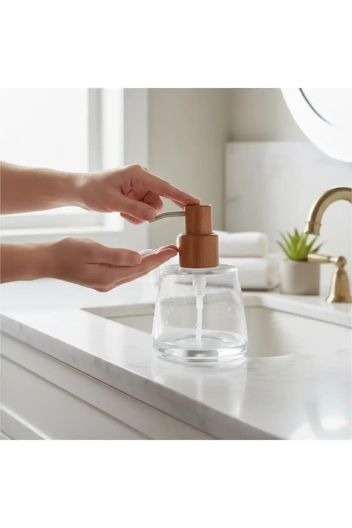 Kahverengi Pompalı Sabunluklar: Doğal ve Şık Banyo ile Mutfak Detayları