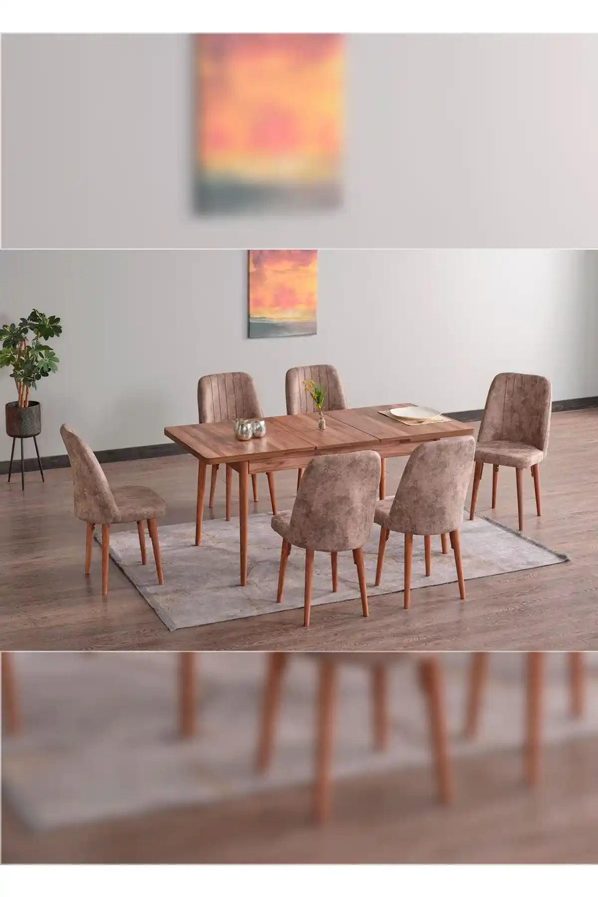 Kaktus AVM'de Uygun Fiyatlı Dört Kişilik Masa ve Sandalye Takımı Seçenekleri