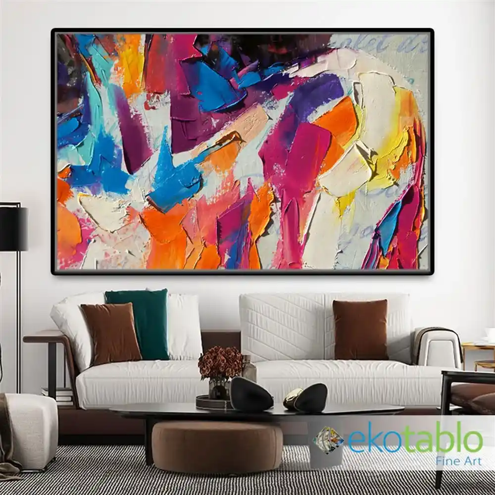 Kanvas Malzemeli Soyut Tablolar ile Modern İç Mekan Dekorasyonu Rehberi