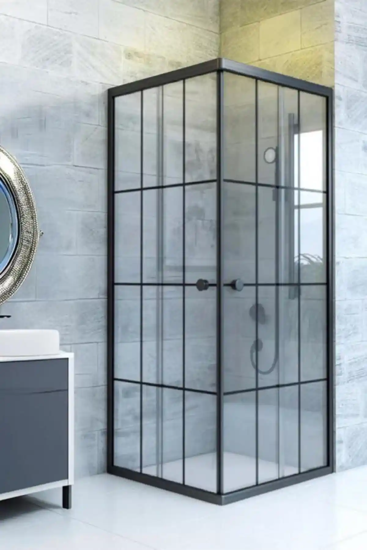 Kare Duşakabinlerde Siyah Çizgi Alternatifleri ve Modern Tasarım Seçenekleri