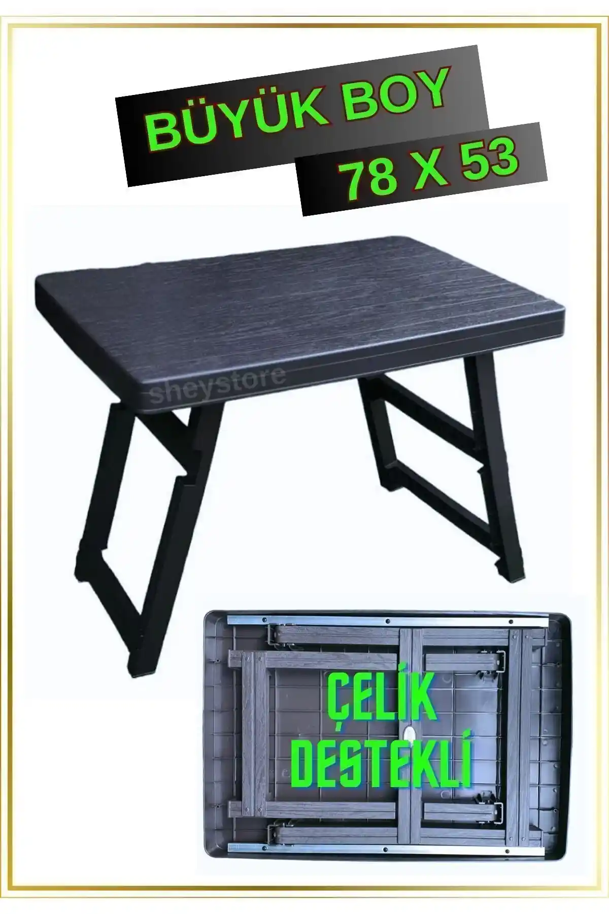 Katlanır Antrasit Renkli Piknik Sehpası: Modern ve Pratik Dış Mekan Mobilyası Çözümü