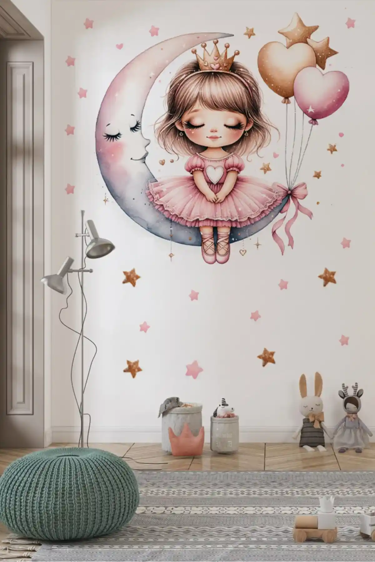 Kız Çocuk Odası Dekorasyonunda Sevimli Stickerların Etkili Kullanımı ve Yaratıcı Fikirler