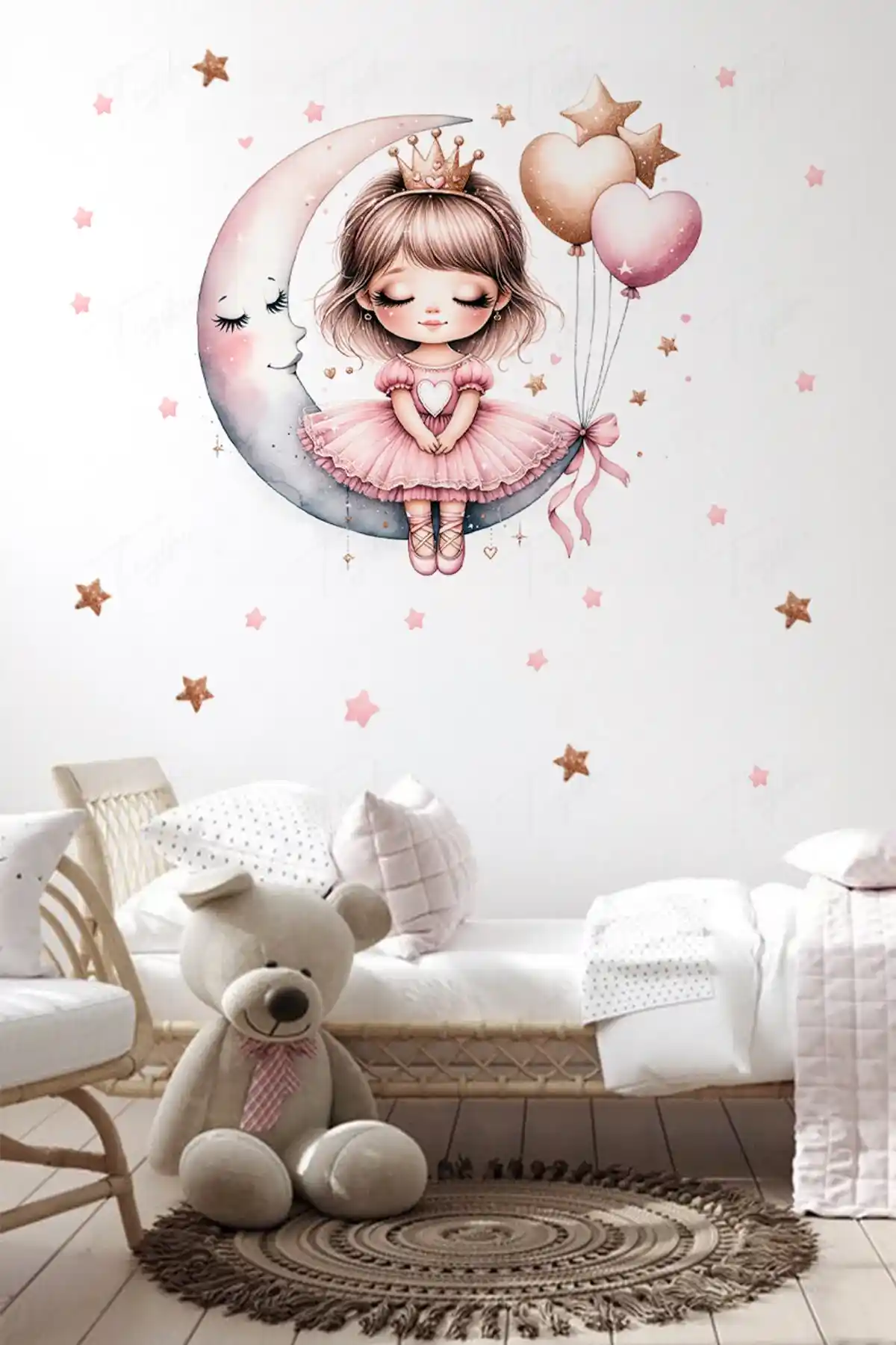 Kız Odası Dekorasyonunda Ayda Oturan Duvar Stickerlarının Önemi ve Kullanım İpuçları