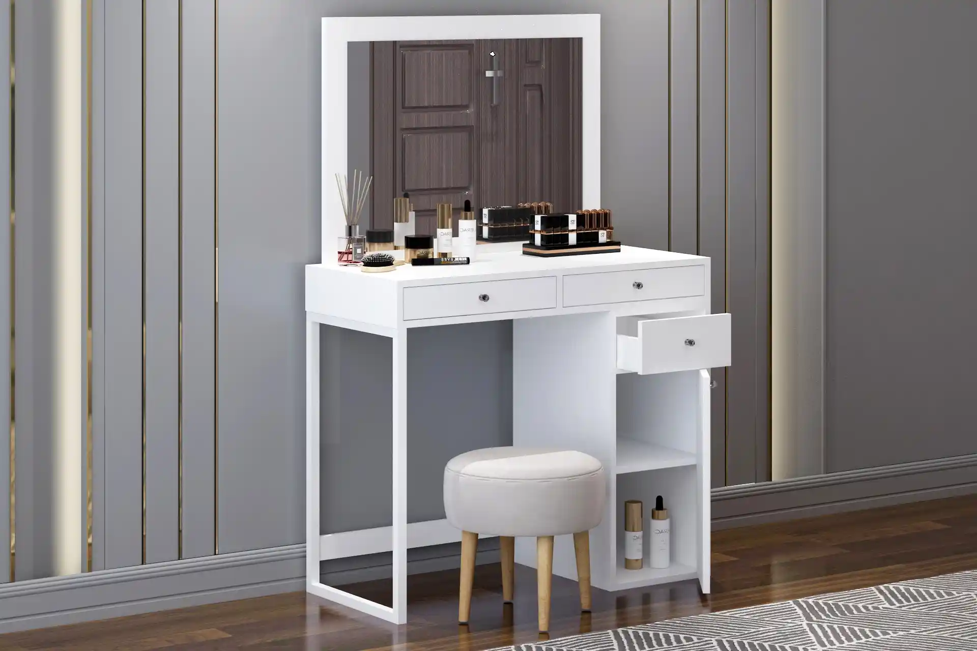 Makyaj Masası Seçiminde Kullanışlı ve Estetik Tasarım Özellikleri Rehberi