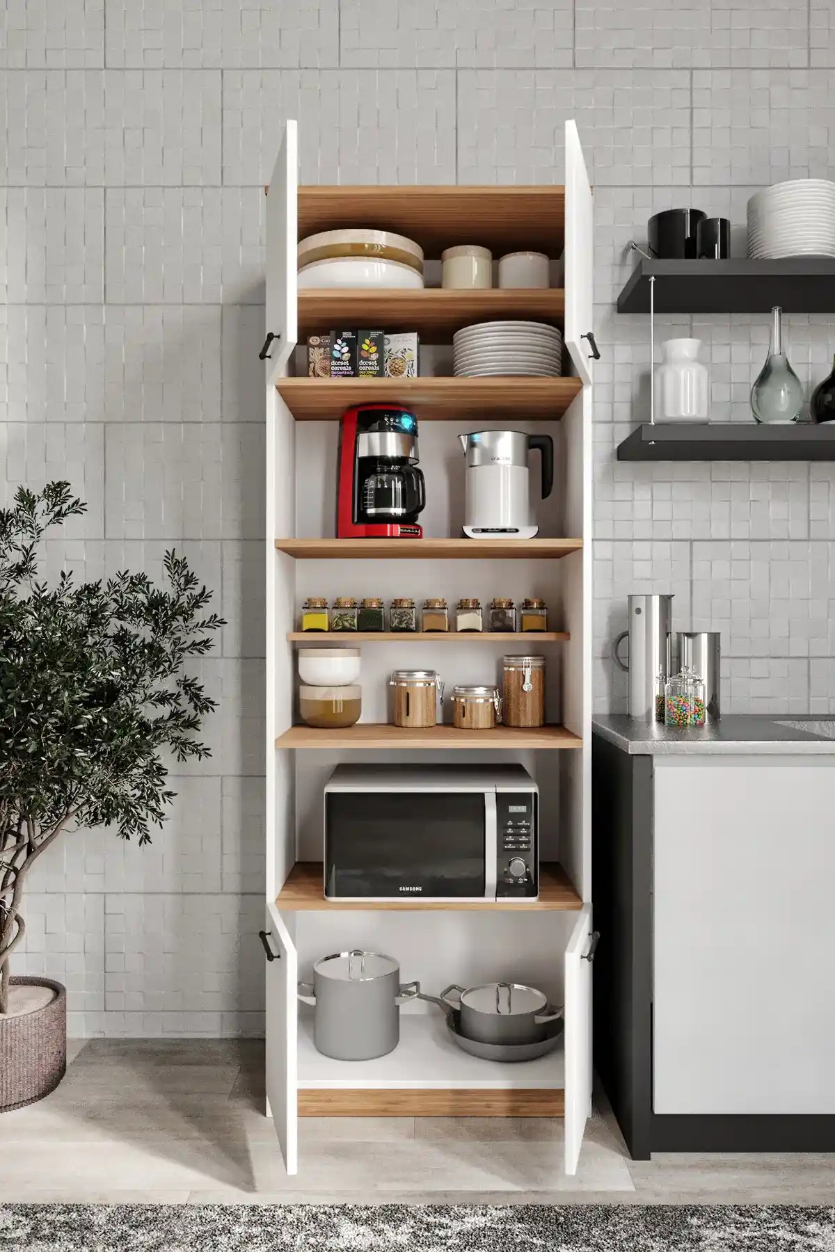 Merlin Mobilya Çok Raflı Dolaplar: Fonksiyonellik ve Tasarımın Uyumuyla Gelişmiş Depolama Çözümleri