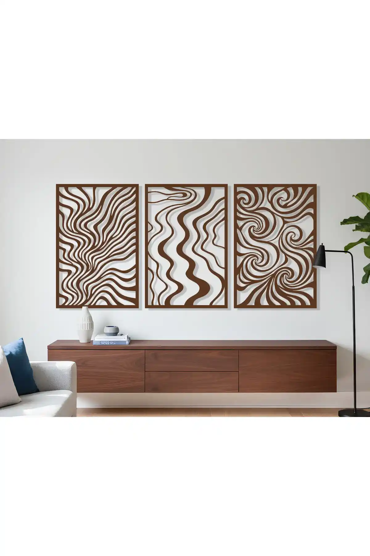Modern Ahşap Duvar Tablosu Setleri ile İç Mekan Dekorasyonunda Şıklık ve Doğallık