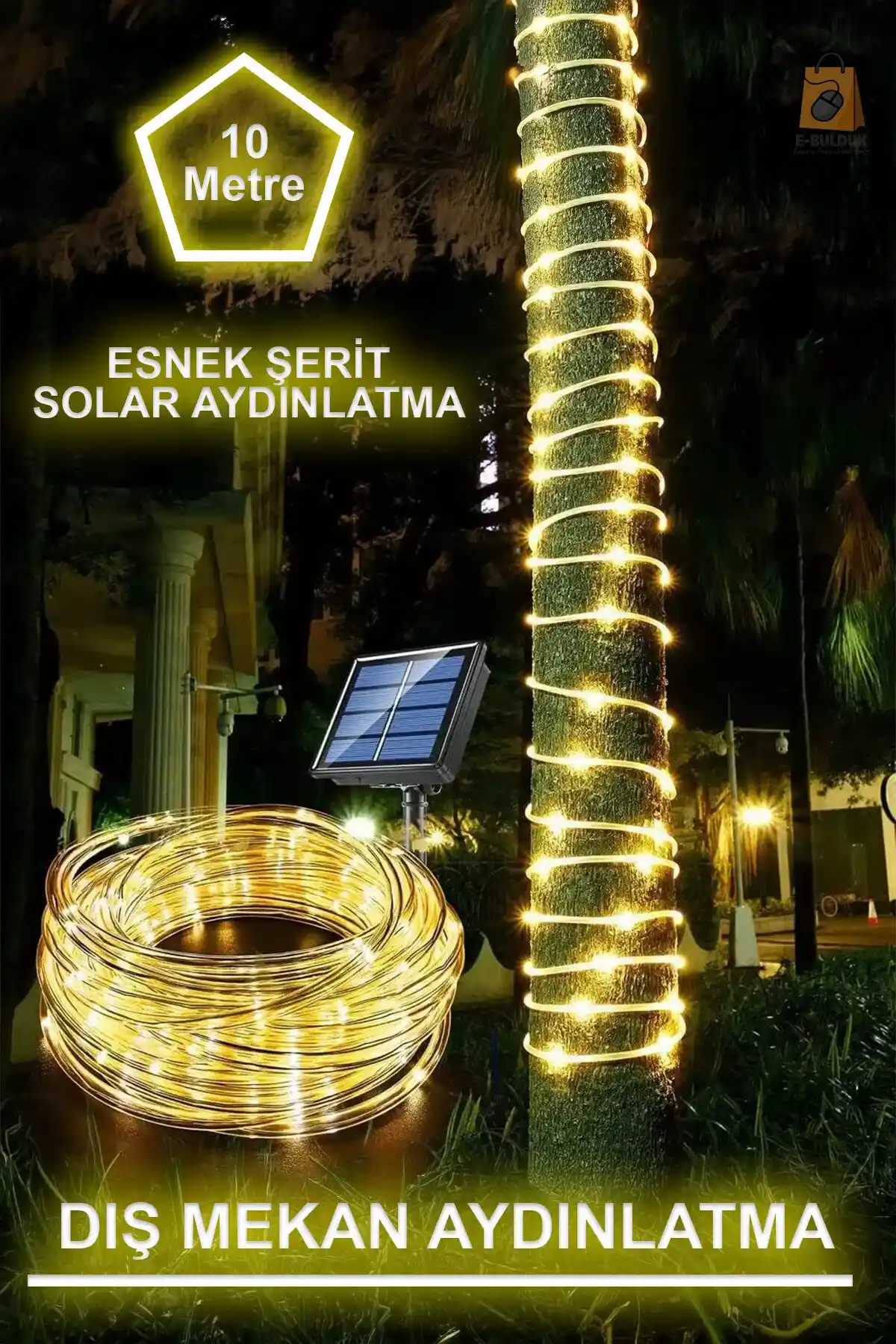 Modern Bahçe LED Işık Şeritleri ile Estetik ve Fonksiyonellik Bir Arada