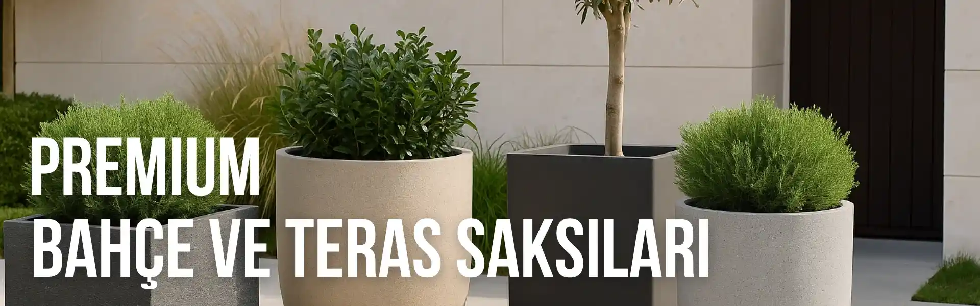 Modern Dayanıklı 3'lü Trix Saksı Setleri Ev ve Dış Mekan Dekorasyonu İçin Uygun