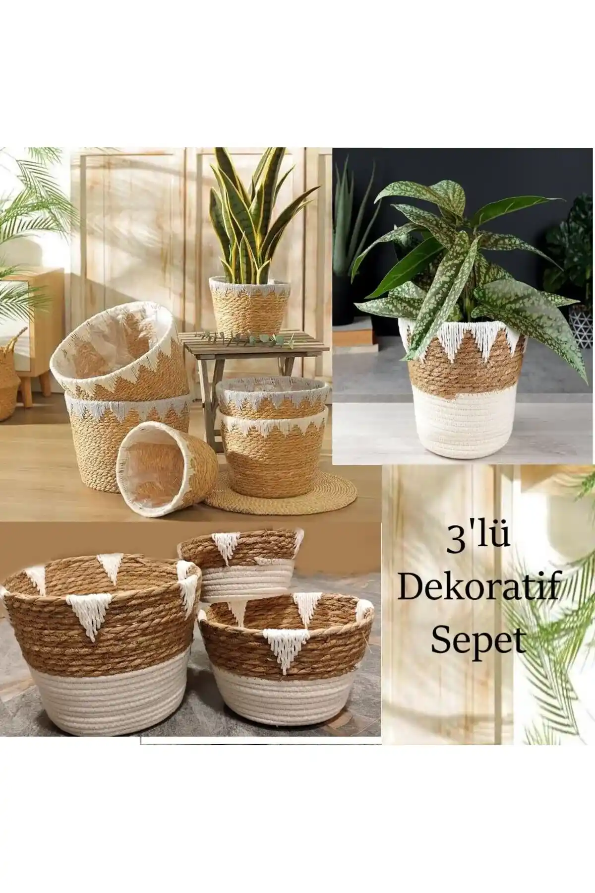 Modern Hasır Sepetler: Estetik ve Fonksiyonelliğin Uyumunu Yansıtan Dekoratif Çözümler