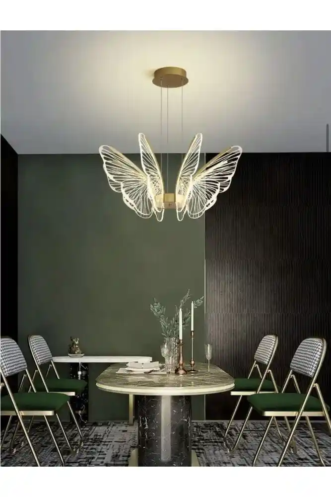 Modern Kelebek LED Avize Dekoratif: Estetik ve Fonksiyonellik Sunan Modern Aydınlatma Çözümleri