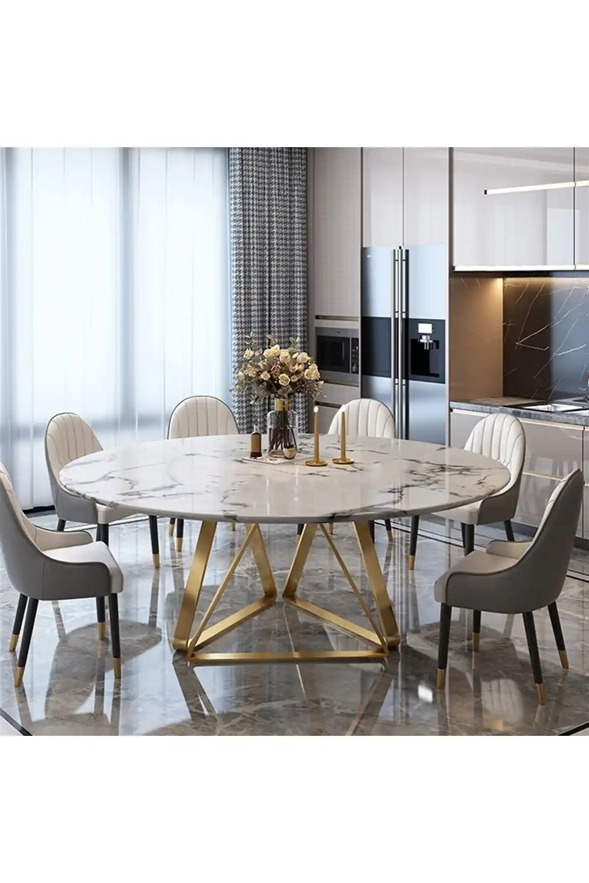 Modern Metal Yemek Masaları: Ev Dekorasyonunda Endüstriyel ve Şık Çözümler