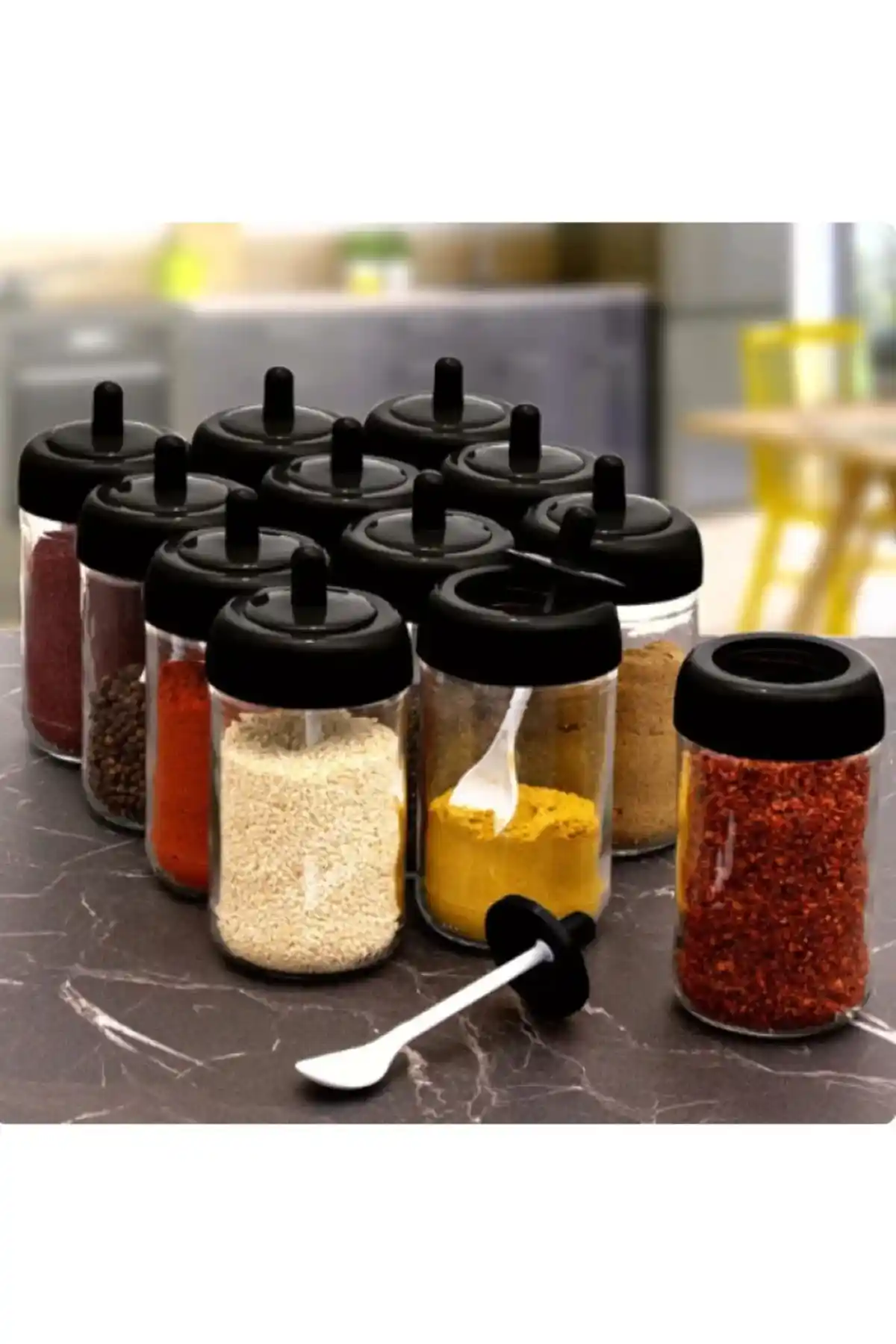 Modern Mutfaklar İçin Cam Kavanoz Baharatlık Setleri Fonksiyonellik ve Estetiğin Buluşması