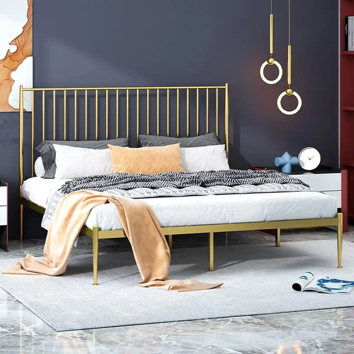 Modern ve Dayanıklı Metal Karyola Seçenekleri Yatak Odası Dekorasyonunu Tamamlar