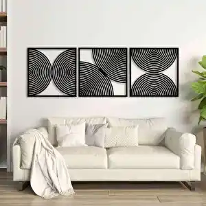 Modern ve Şık 3 Parça Duvar Dekorları ile Mekânınıza Stil Katın