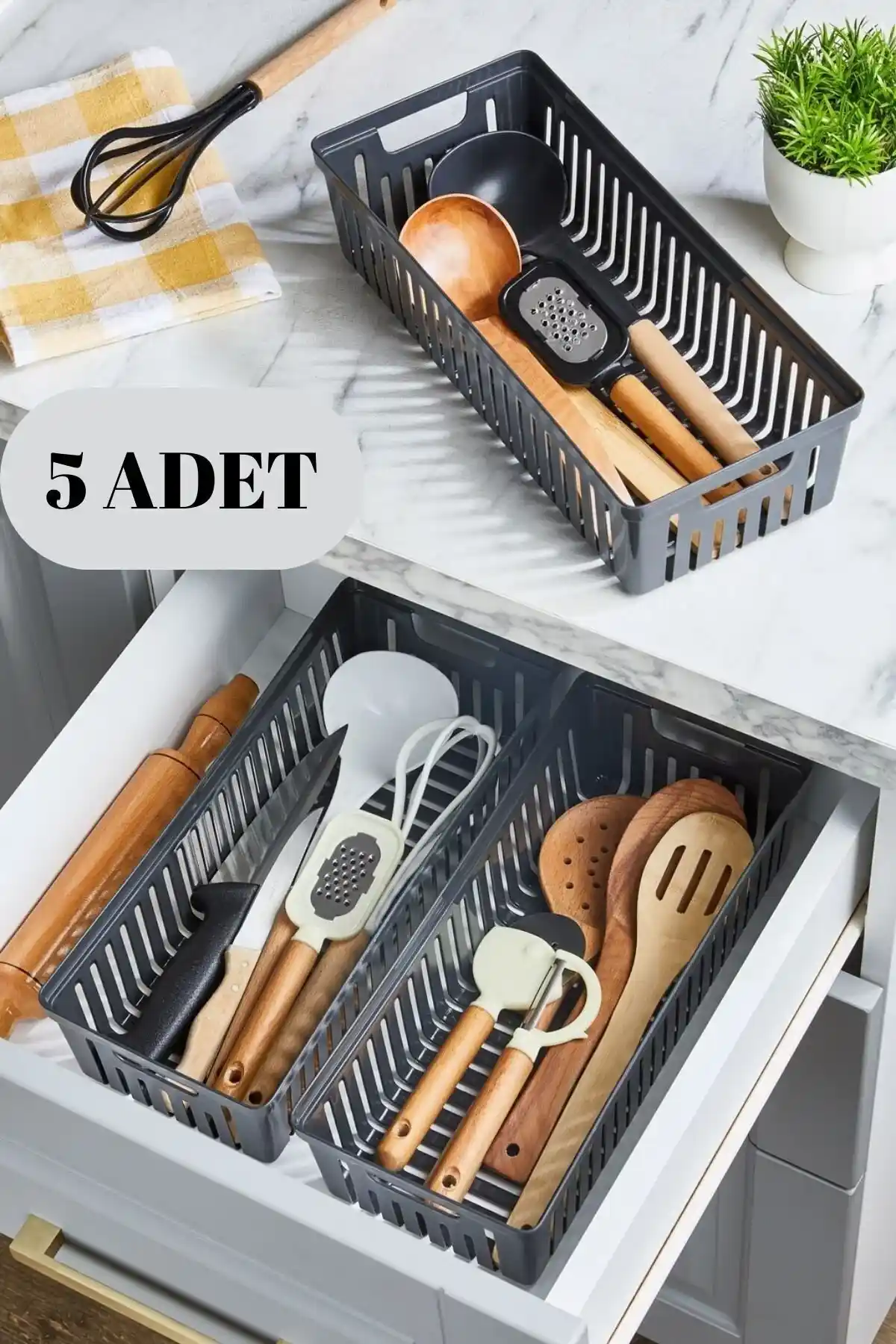 Modüler Mutfak Çekmecesi Organizer Çözümleri ile Mutfak Düzeninizi Yenileyin