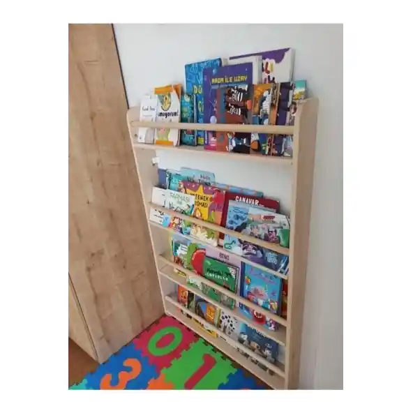MRT Ahşap Montessori Çocuk Kitaplığı: Güvenli ve İşlevsel Depolama Çözümü