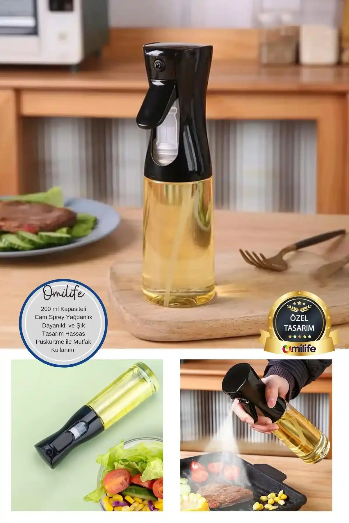 Mutfakta Cam Sprey Yağdanlıkların Avantajları ve Alternatif Malzemeler