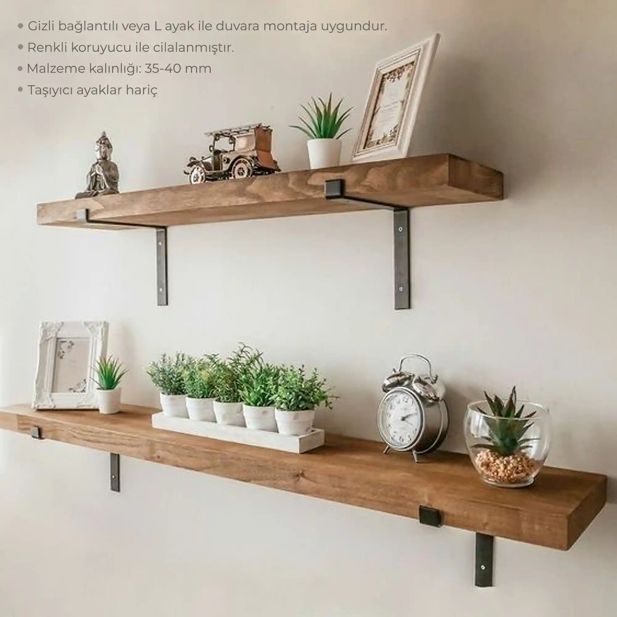 Mutfakta Fonksiyonellik ve Estetik Sağlayan Masif Duvar Raflarının Özellikleri ve Kullanım Avantajları