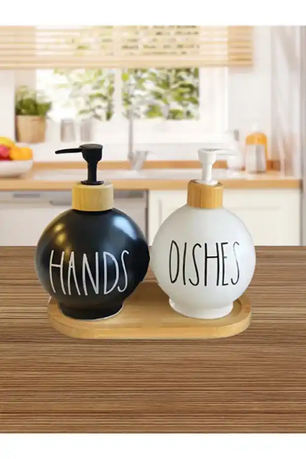 Nette 2’li Cam Sıvı Sabunluklar Seti Modern ve Dayanıklı Tasarımıyla Dekorasyonunuza Şıklık Katıyor