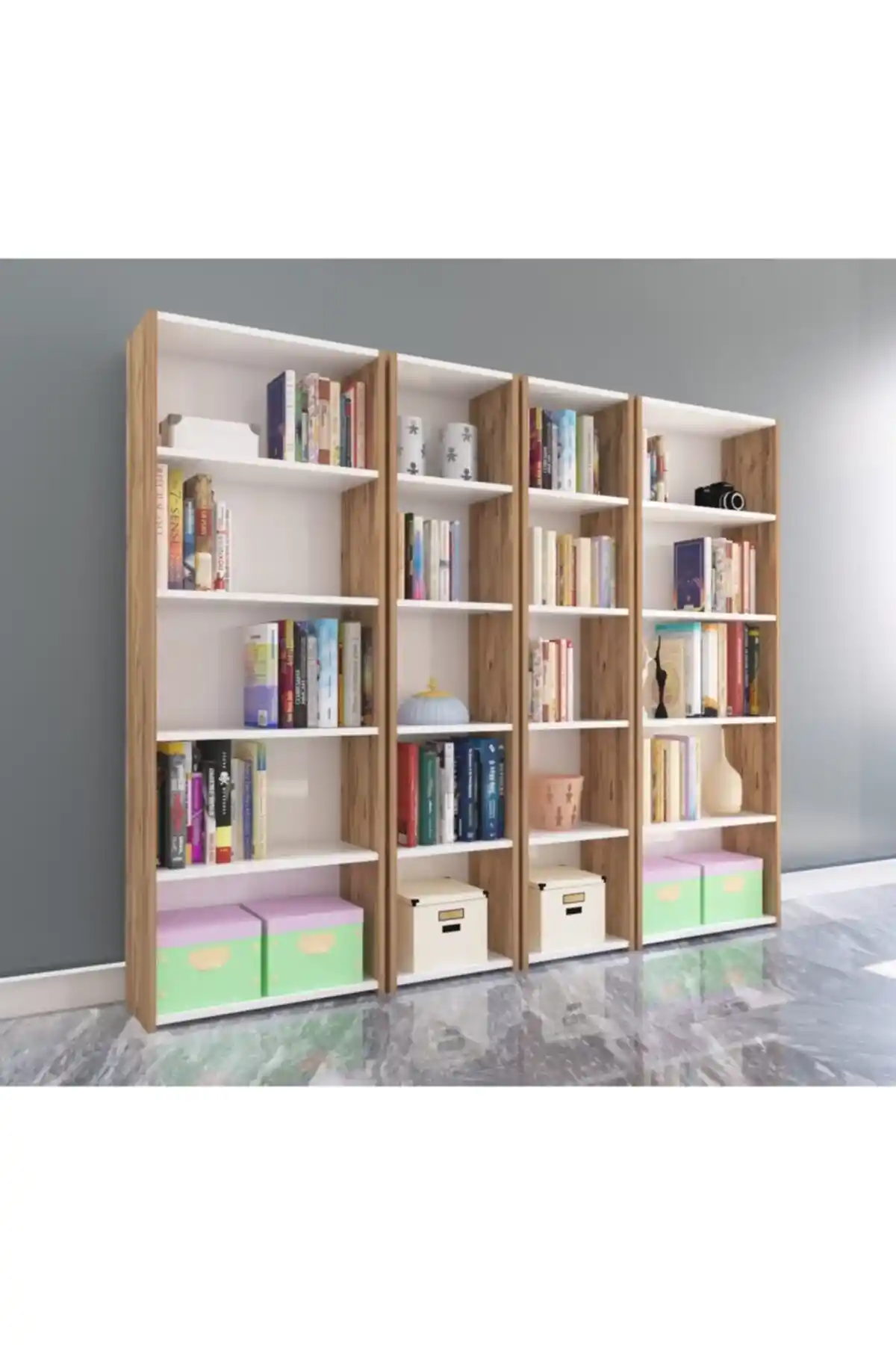 Nur Mobilya 4'lü Kitaplık Modelleri: Tasarım, Fonksiyonellik ve Dekorasyon İpuçları