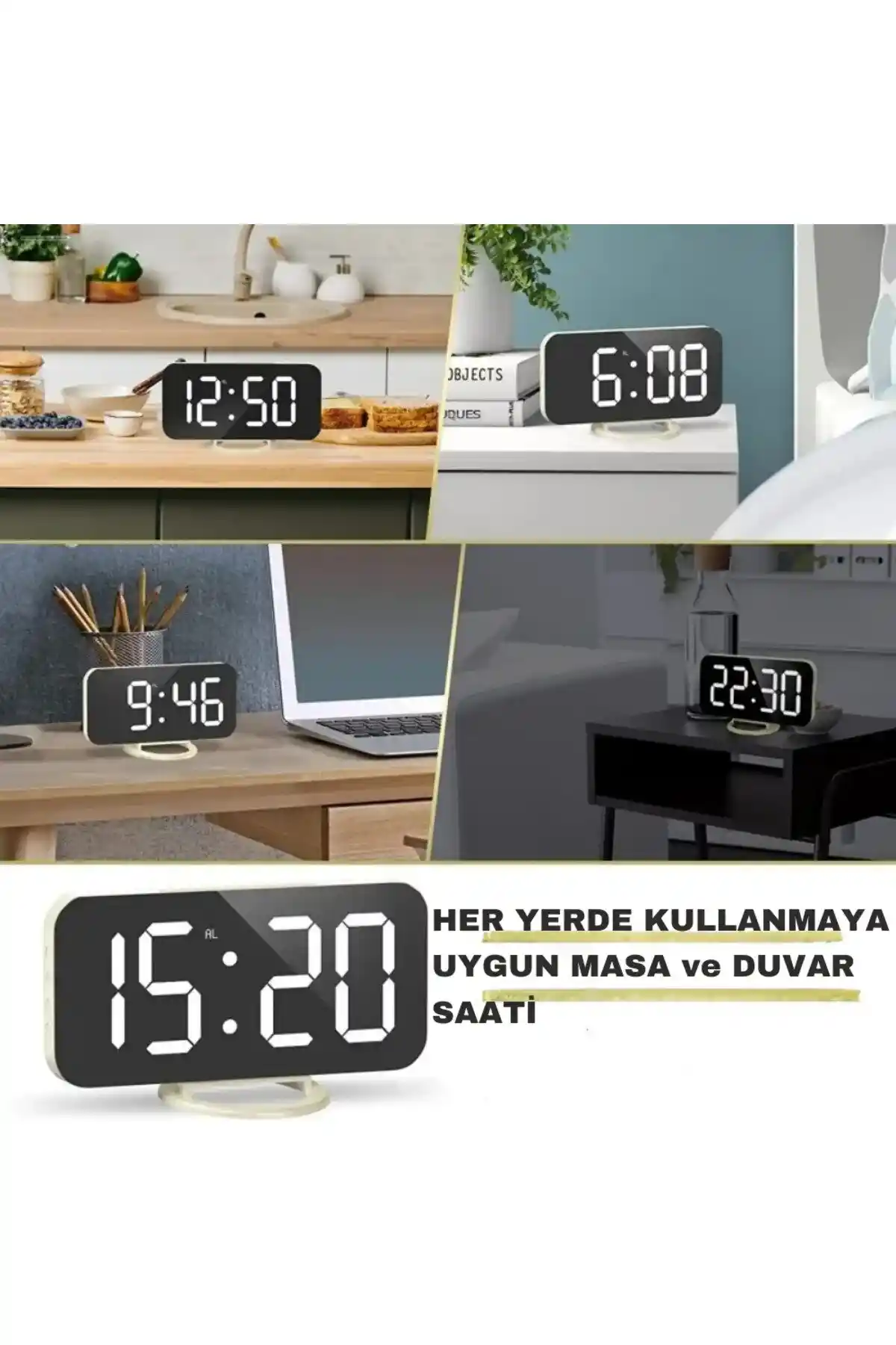 Ofisler İçin LED Alarmlı Dijital Masa Saatleri: Enerji Verimli ve Modern Tasarımlar