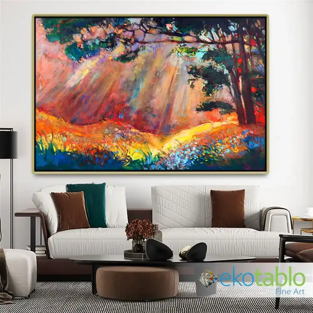 Pastel Kanvas Tablolarla Mekanlara Şık ve Huzurlu Dokunuşlar