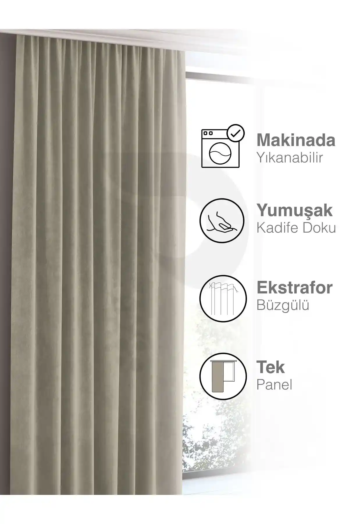 Perle Home Günlük Seri Fon Perdeleri: Modern ve Fonksiyonel Ev Dekorasyonu Çözümleri