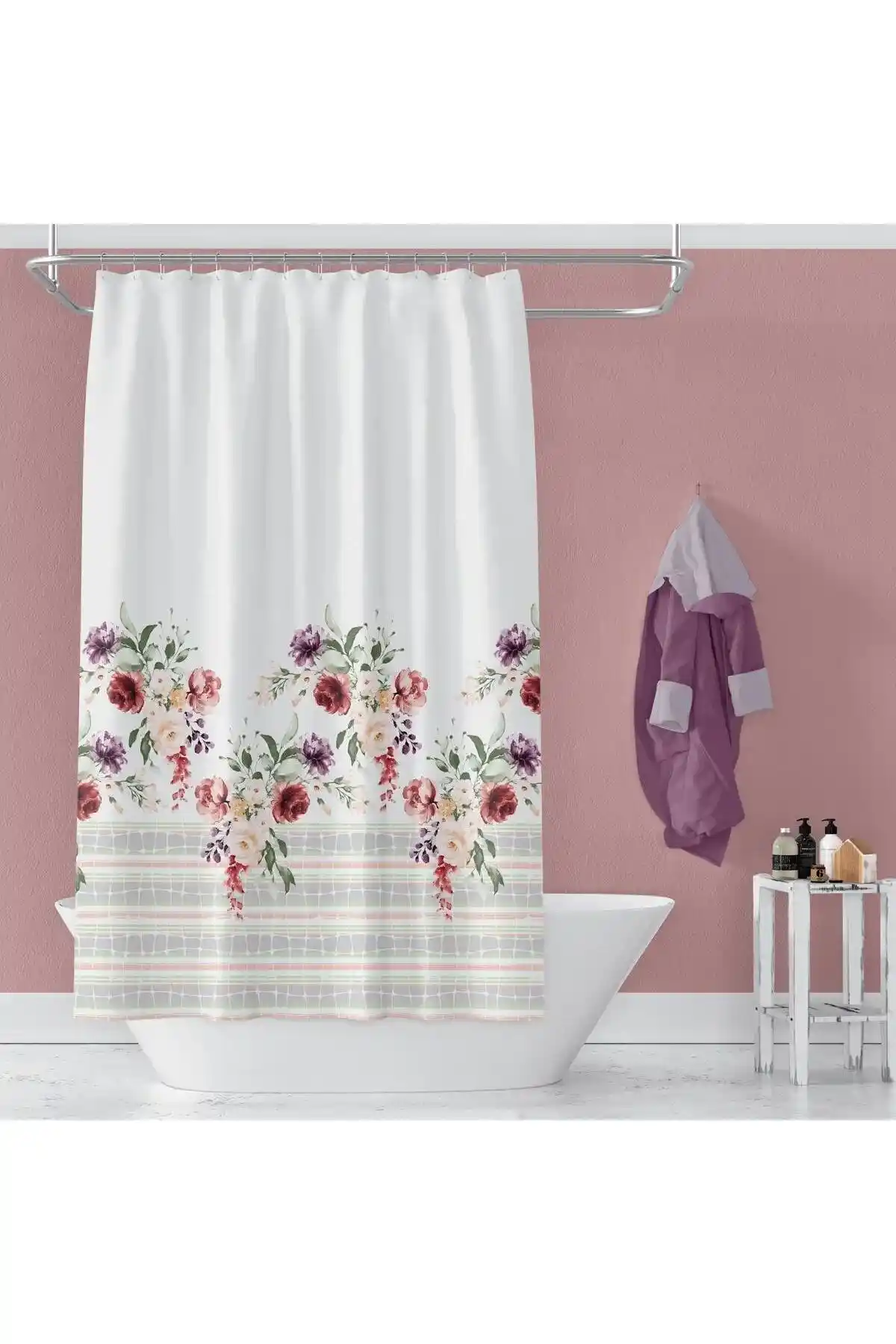 Pratik Çift Kanat Banyo Perdesi: Fonksiyonellik ve Estetiğin Uyumuyla Modern Çözüm