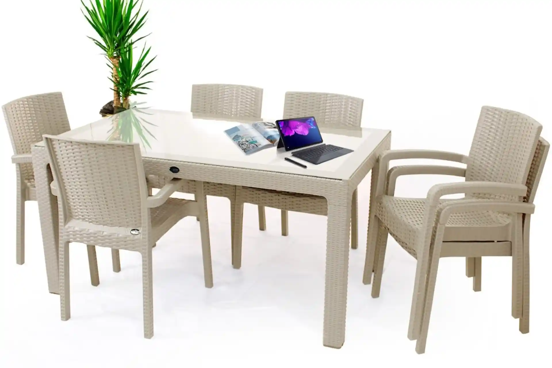 Rattan Masa Takımları ve Violet Renk Seçenekleri Modern ve Estetik Tasarım İmkanları