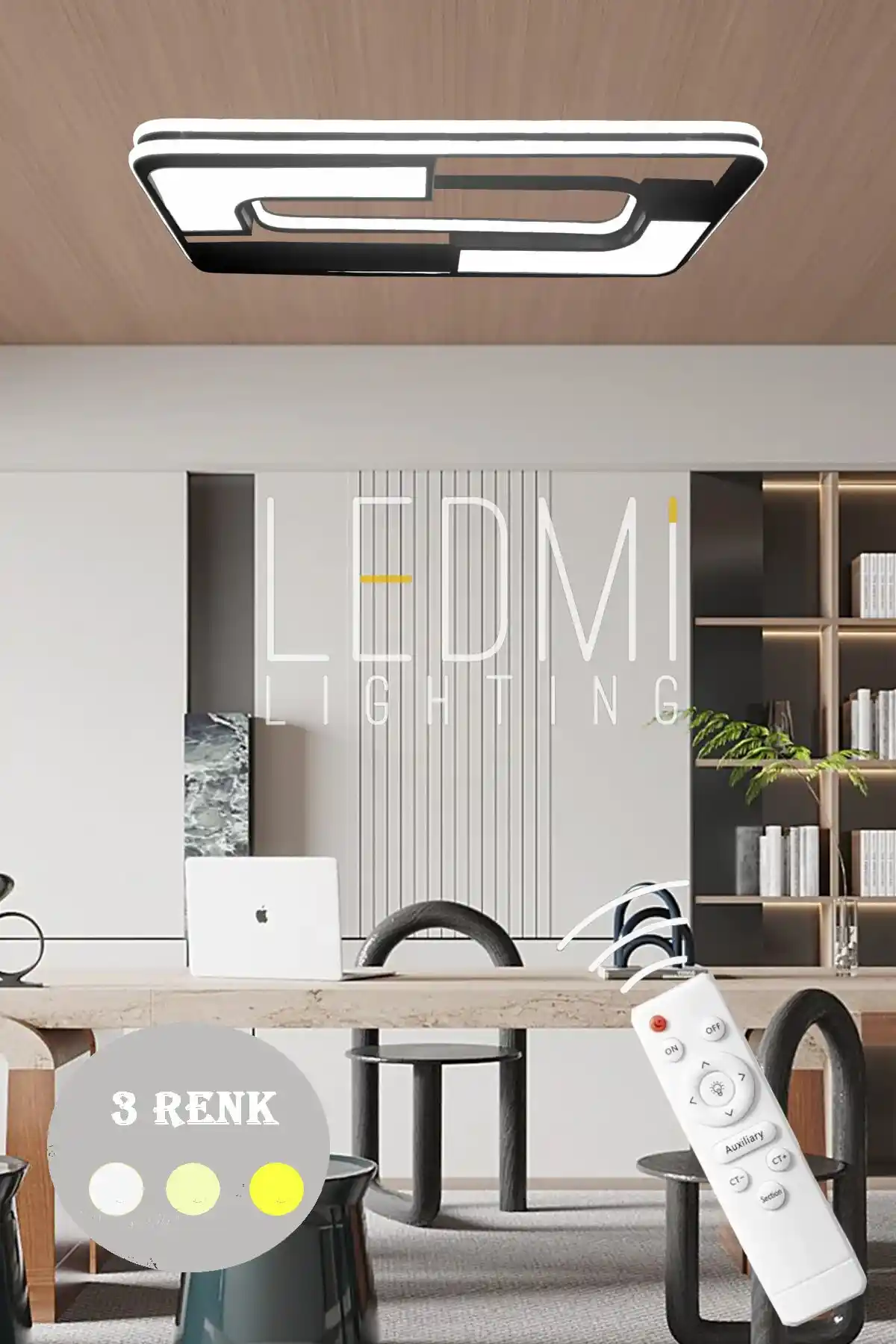 Renk Değiştiren LED Tavan Avizesi ile Modern ve Enerji Verimli İç Mekan Aydınlatması