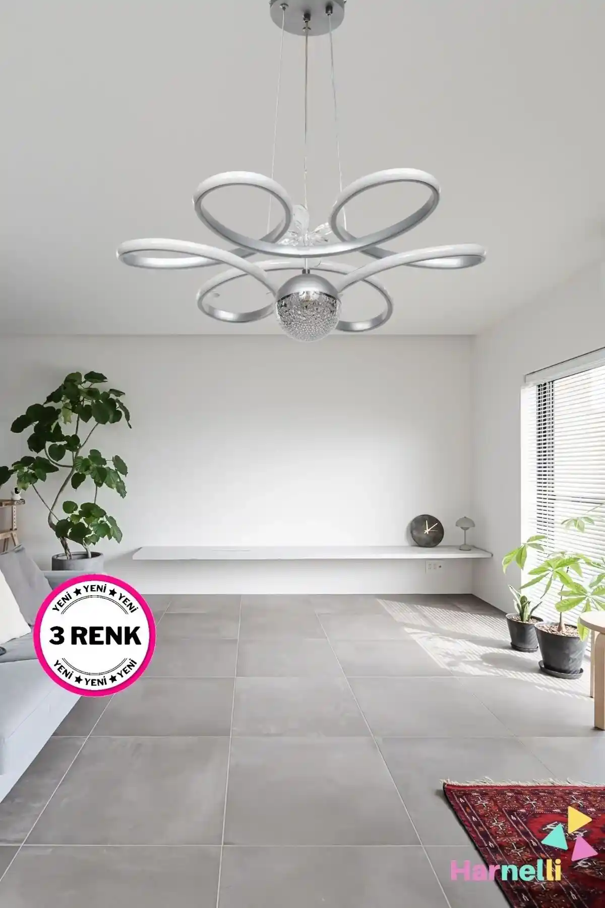 Renk Değiştiren Şeker Cam LED Avize ile Modern ve Estetik İç Mekan Dekorasyonu