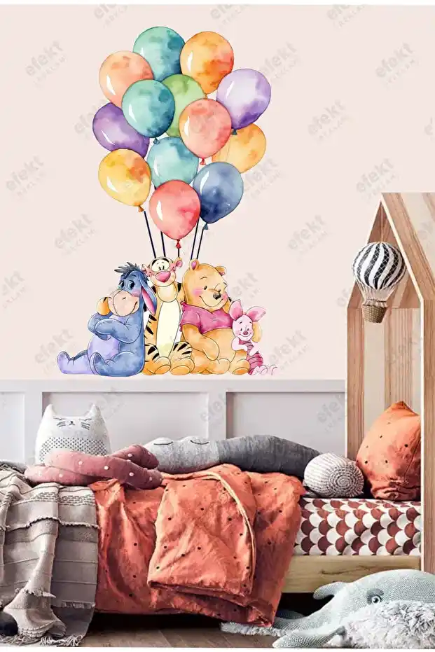 Renkli Balonlu Ev Dekor Sticker Setleri ile Hızlı ve Eğlenceli Dekorasyon Çözümleri