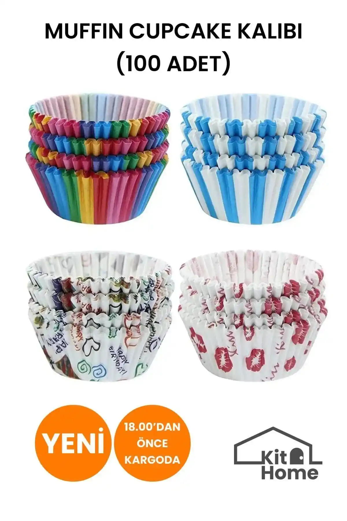 Renkli Muffin Kalıplarıyla Dekoratif ve Pratik Mutfak Tasarımları